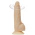 Vibrator Rotativ Naked Addiction 7 - acumulator inclus (18cm) - natural 