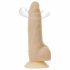 Vibrator Rotativ Naked Addiction 7 - acumulator inclus (18cm) - natural 