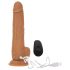 Adicție Dezgolită Thrusting 9 - vibrator cu impulsuri radio - închis la culoare (23cm)