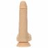 Vibrator Naked Addiction cu funcție de împingere, 19 cm - natural 