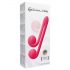 Vibrație Melc Duo - vibrator stimulator 3in1, cu acumulator (roz) 