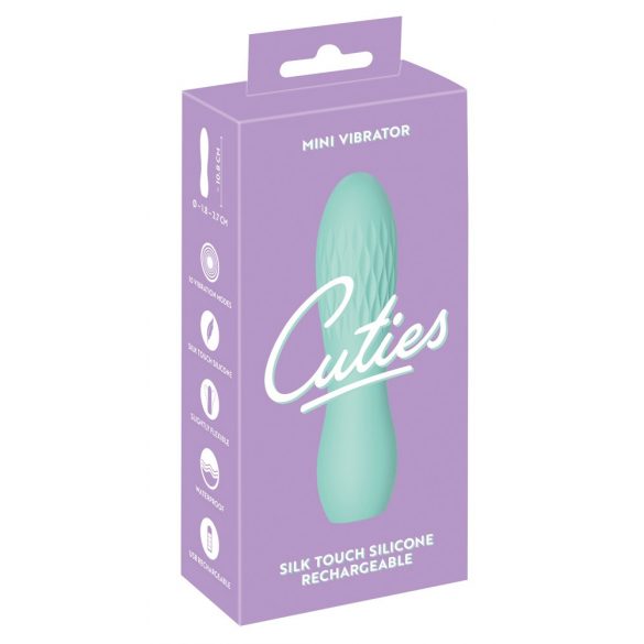 Cuties Mini 3 - vibrator geometric, rezistent la apă, cu acumulator (verde) 