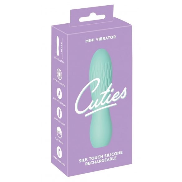 Cuties Mini 3 - vibrator geometric, rezistent la apă, cu acumulator (verde) 