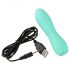 Cuties Mini 3 - vibrator geometric, rezistent la apă, cu acumulator (verde) 