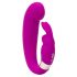 Vibrator Mini G - punctul G cu stimulare pentru clitoris, reincarcabil (mov) 