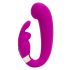 Vibrator Mini G - punctul G cu stimulare pentru clitoris, reincarcabil (mov) 