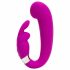 Vibrator Mini G - punctul G cu stimulare pentru clitoris, reincarcabil (mov) 