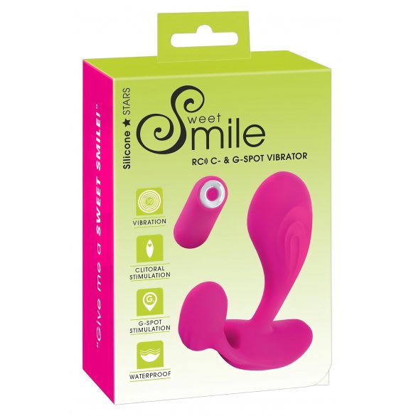 Vibrator G-spot fără fir, reîncărcabil SMILE RC (roz) 