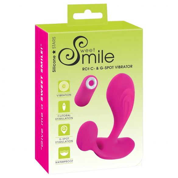 Vibrator G-spot fără fir, reîncărcabil SMILE RC (roz) 