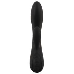 XOUXOU - Vibrator electro cu clitoris și baterie (negru)