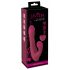 Vibrator rotativ cu radio și stimulator clitoridian Javida (roșu) 