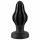 ANOS - dildo anal super-moale, striat - 5cm (negru) 