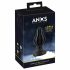 ANOS - dildo anal super-moale, striat - 5cm (negru) 