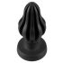 ANOS - dildo anal super-moale, striat - 5cm (negru) 