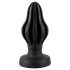 ANOS - dildo anal super-moale, striat - 7cm (negru) 