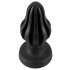 ANOS - dildo anal super-moale, striat - 7cm (negru) 