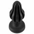 ANOS - dildo anal super-moale, striat - 7cm (negru) 