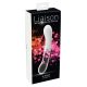 You2toys Liaison - vibrator din silicon și sticlă cu LED (transparent-alb) 