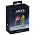 Set de dildo anal metalic ANOS Rainbow - 2 piese 