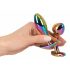 Set de dildo anal metalic ANOS Rainbow - 2 piese 