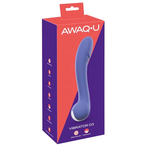 Vibrator cu acumulator pentru punctul G AWAQ.U 3 (mov) 