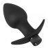 Black Velvet - set vibrator anal cu acumulator - 3 piese (negru)