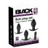 Set de vibratoare anale Black Velvet - 3 piese, cu acumulator (negru) 