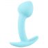 Cuties Mini Butt Plug - plug anal din silicon - albastru (2,6 cm)