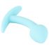 Cuties Mini Butt Plug - plug anal din silicon - albastru (2,6 cm)