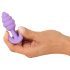 Plug anal mini Cuties din silicon - mov (2,8 cm) 