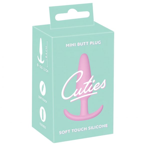 Butt Plug Mini Cuties - dop anal din silicon - roz (2,1 cm)