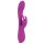 Vibrator Javida Thumping Rabbit cu 3 motoare și stimulator clitoridian - violet 