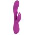 Vibrator Javida Thumping Rabbit cu 3 motoare și stimulator clitoridian - violet 