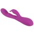 Vibrator Javida Thumping Rabbit cu 3 motoare și stimulator clitoridian - violet 