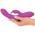 Vibrator Javida Thumping Rabbit cu 3 motoare și stimulator clitoridian - violet 