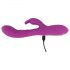 Vibrator Javida Thumping Rabbit cu 3 motoare și stimulator clitoridian - violet 