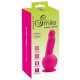 Vibrator SMILE Powerful cu acumulator, 2 motoare, cu ventuză (roz) 