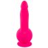 Vibrator SMILE Powerful cu acumulator, 2 motoare, cu ventuză (roz) 