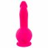 Vibrator SMILE Powerful cu acumulator, 2 motoare, cu ventuză (roz) 