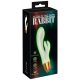 You2Toys Vibrator cu clitoris în lumină fosforescentă (alb) 