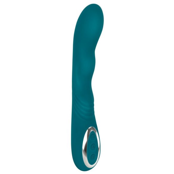 Vibrator rotativ pentru punctul G, rezistent la apă, cu acumulator - SMILE (verde) 