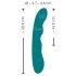 Vibrator rotativ pentru punctul G, rezistent la apă, cu acumulator - SMILE (verde) 