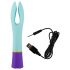 You2Toys bunt. - vibrator dublu cu acumulator, impermeabil, multicolor