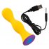 You2Toys - vibrator anal rezistent la apă, cu acumulator (galben) 