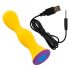 You2Toys - vibrator anal rezistent la apă, cu acumulator (galben) 