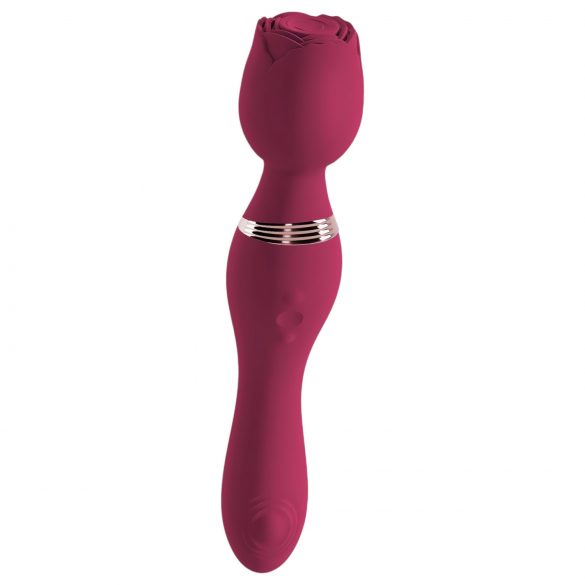 You2Toys Rosenrot - vibrator cu masaj în formă de trandafir (roșu) 