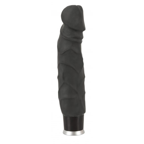 Vibrator textură piele - Negru 