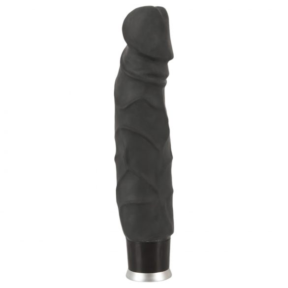 Vibrator textură piele - Negru 