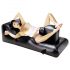 Louisiana Lounger - pat de sex cu vibrator încorporat (negru)