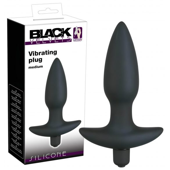 Con vibrator Black Velvet - dimensiune medie 